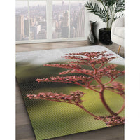 Patterned Sand Brown Novelty Rug, pat1304