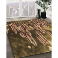 Patterned Bronze Brown Rug, pat1305brn