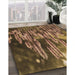 Patterned Bronze Brown Rug in Family Room, pat1305brn