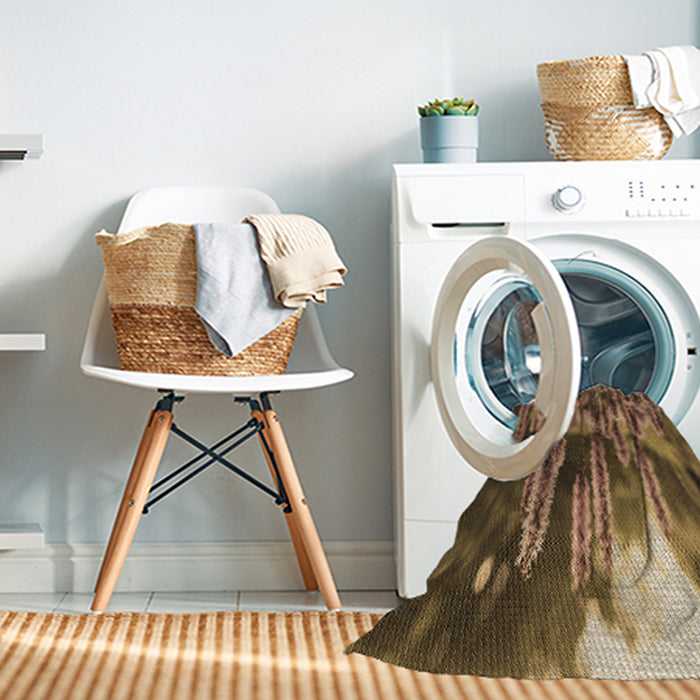 Machine Washable Transitional Bronze Brown Rug in a Washing Machine, wshpat1305brn