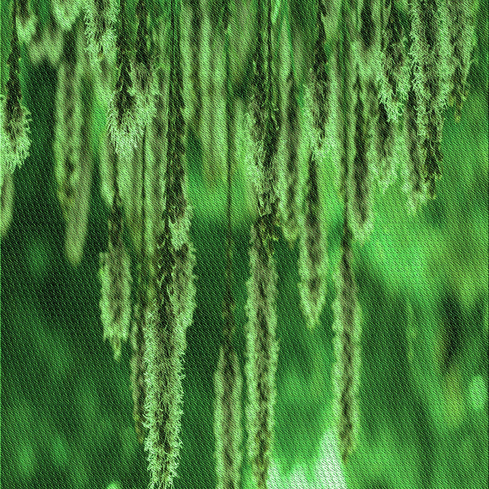 Patterned Deep Emerald Green Rug, pat1305grn