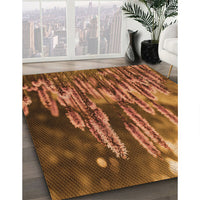 Patterned Orange Rug, pat1305org