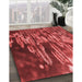 Patterned Red Rug in Family Room, pat1305rd