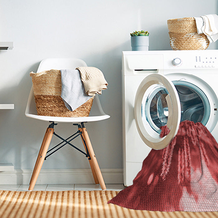 Machine Washable Transitional Red Rug in a Washing Machine, wshpat1305rd