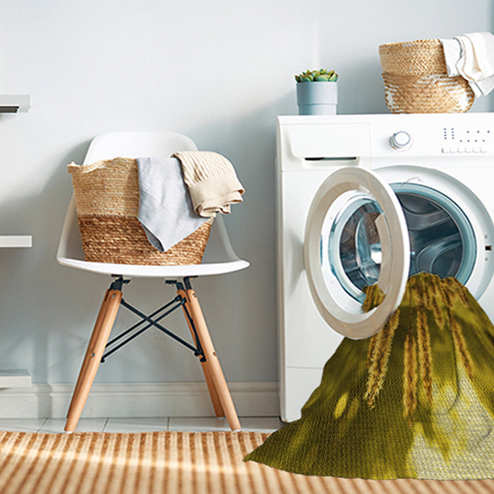 Machine Washable Transitional Dark Bronze Brown Rug in a Washing Machine, wshpat1305yw