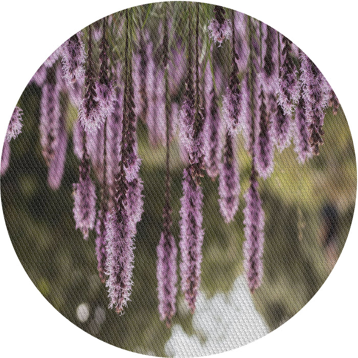 Square Machine Washable Transitional Burgundy Brown Rug, wshpat1305