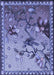 Patterned Purple Mimosa Purple Rug, pat1306blu