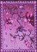 Patterned Dark Magenta Purple Rug, pat1306pur