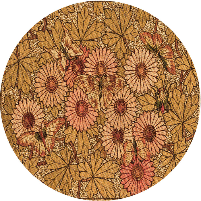 Square Machine Washable Transitional Mahogany Brown Rug in a Living Room, wshpat1307org