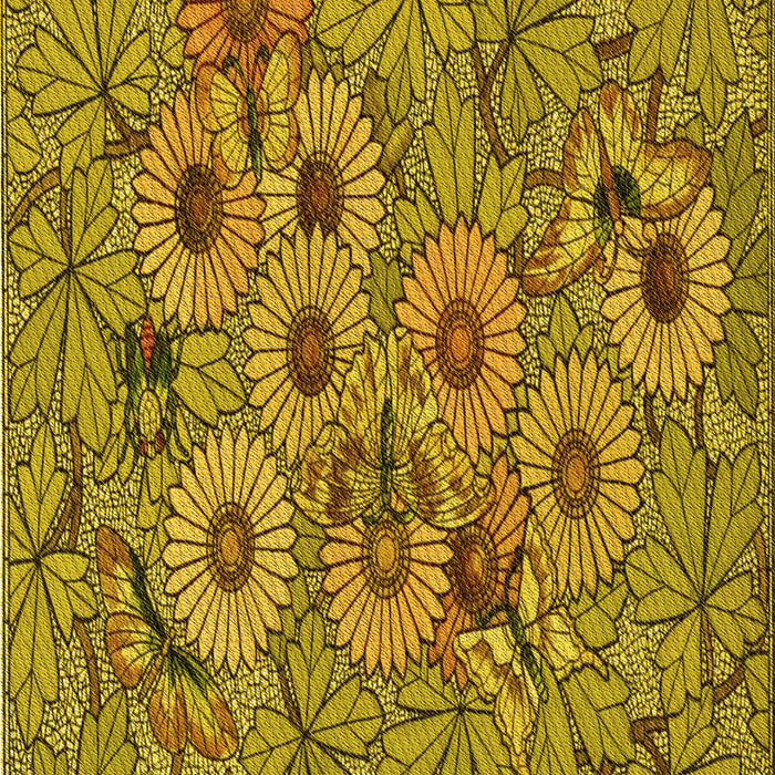 Patterned Dark Bronze Brown Rug, pat1307yw