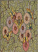 Patterned Brownish Green Novelty Rug, pat1307