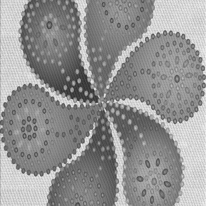 Patterned Smokey Gray Rug, pat1308gry