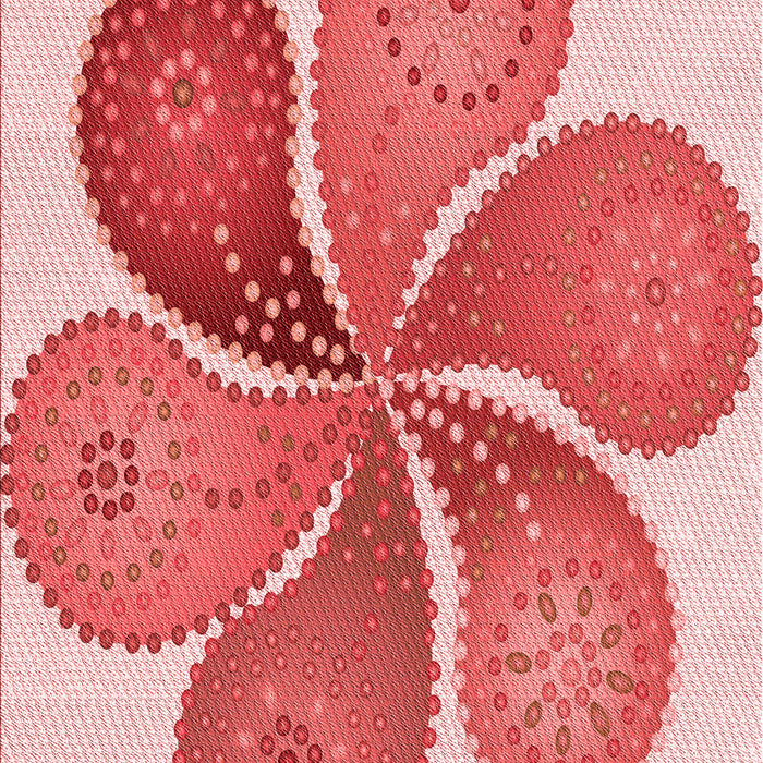 Patterned Pastel Pink Rug, pat1308rd