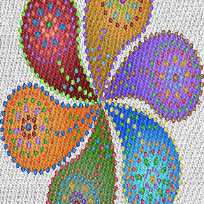 Patterned Mauve Taupe Purple Novelty Rug, pat1308