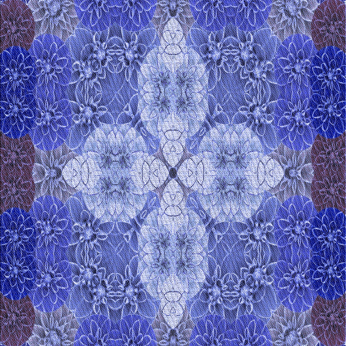 Patterned Sky Blue Rug, pat1309blu