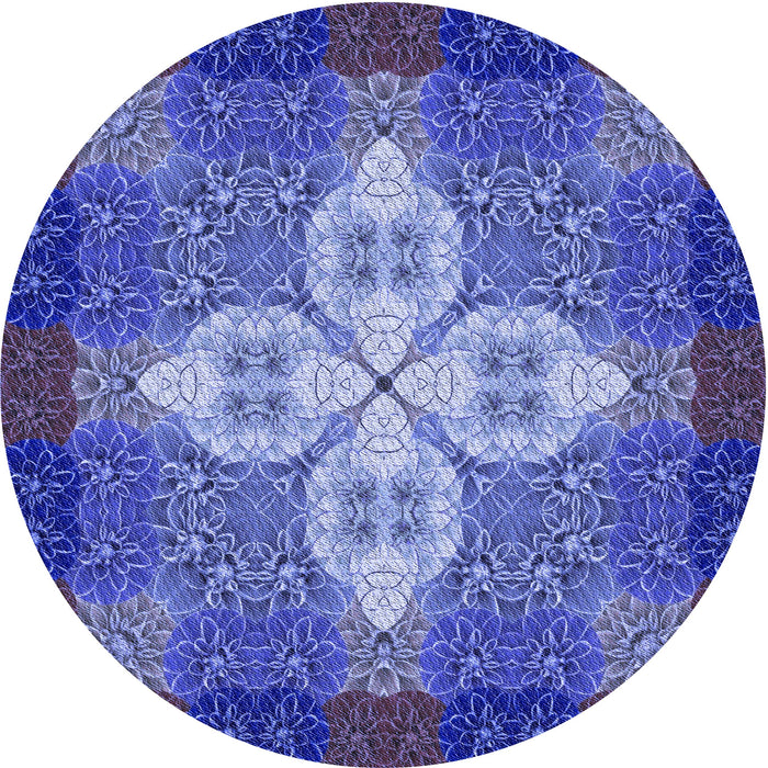 Square Machine Washable Transitional Sky Blue Rug in a Living Room, wshpat1309blu