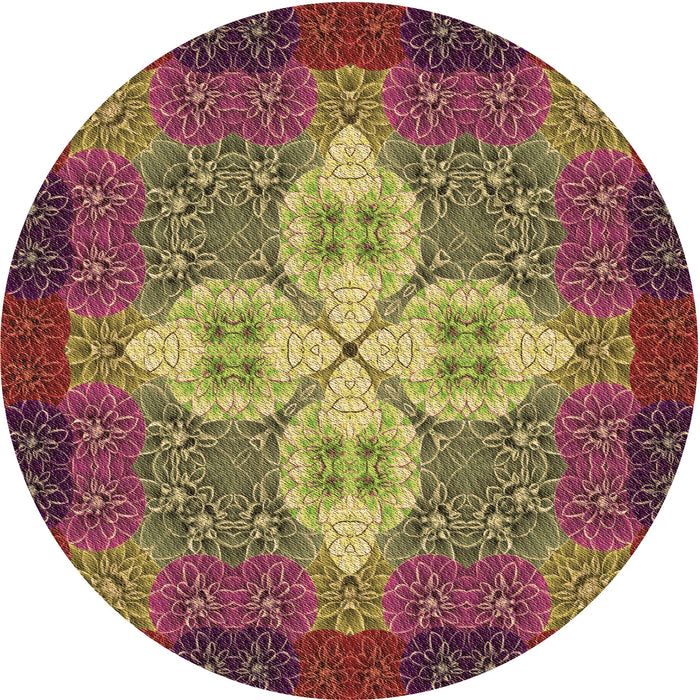 Square Machine Washable Transitional Brown Red Rug in a Living Room, wshpat1309brn