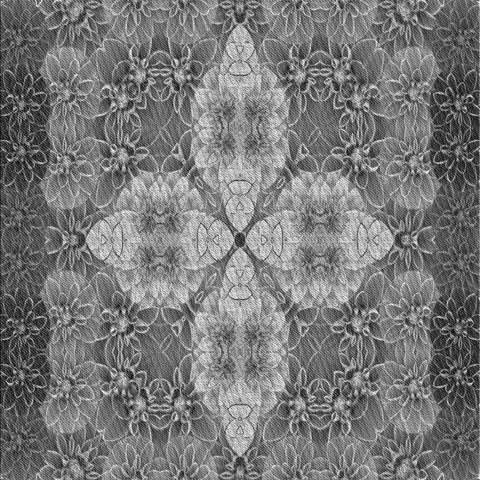 Machine Washable Transitional Dark Gray Rug, wshpat1309gry