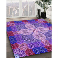 Patterned Purple Rug, pat1309pur