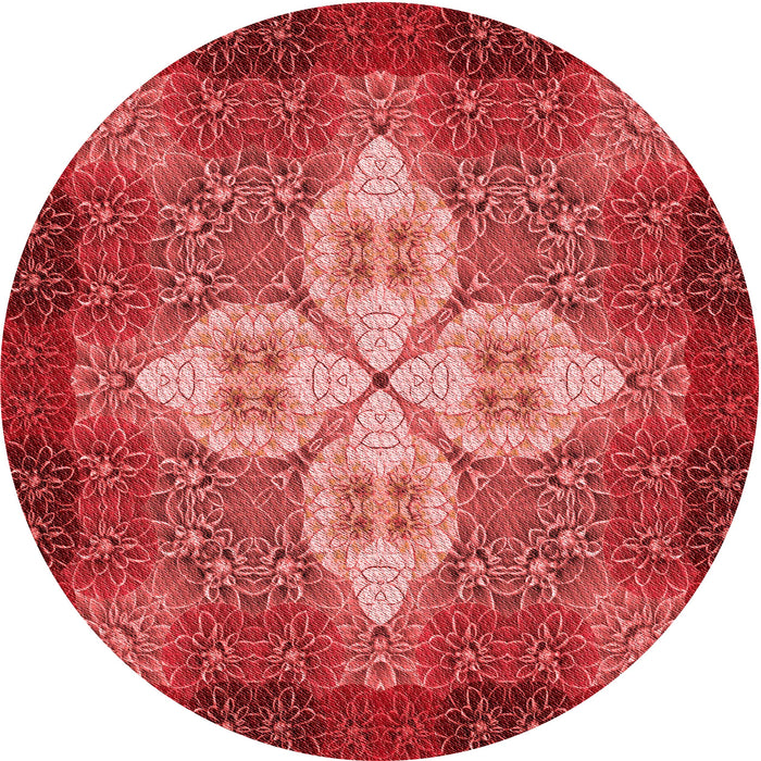 Square Machine Washable Transitional Red Rug in a Living Room, wshpat1309rd