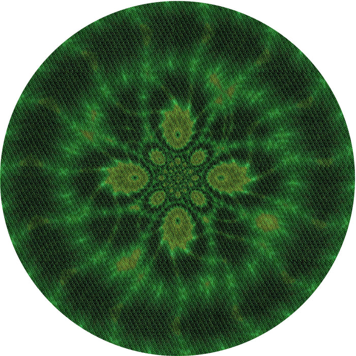 Square Machine Washable Transitional Green Rug in a Living Room, wshpat131grn