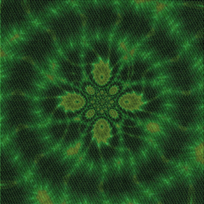 Round Machine Washable Transitional Green Rug, wshpat131grn