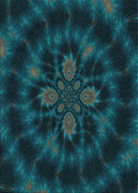 Machine Washable Transitional Dark Cyan Green Rug, wshpat131lblu