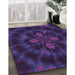 Machine Washable Transitional Amethyst Purple Rug in a Family Room, wshpat131pur