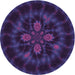 Square Patterned Amethyst Purple Rug, pat131pur