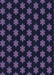 Machine Washable Transitional Deep Periwinkle Purple Rug, wshpat1310blu