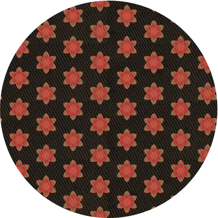 Square Machine Washable Transitional Night Red Rug in a Living Room, wshpat1310brn