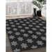 Machine Washable Transitional Black Rug in a Family Room, wshpat1310gry