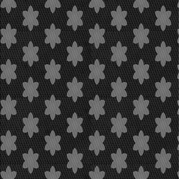 Patterned Black Rug, pat1310gry
