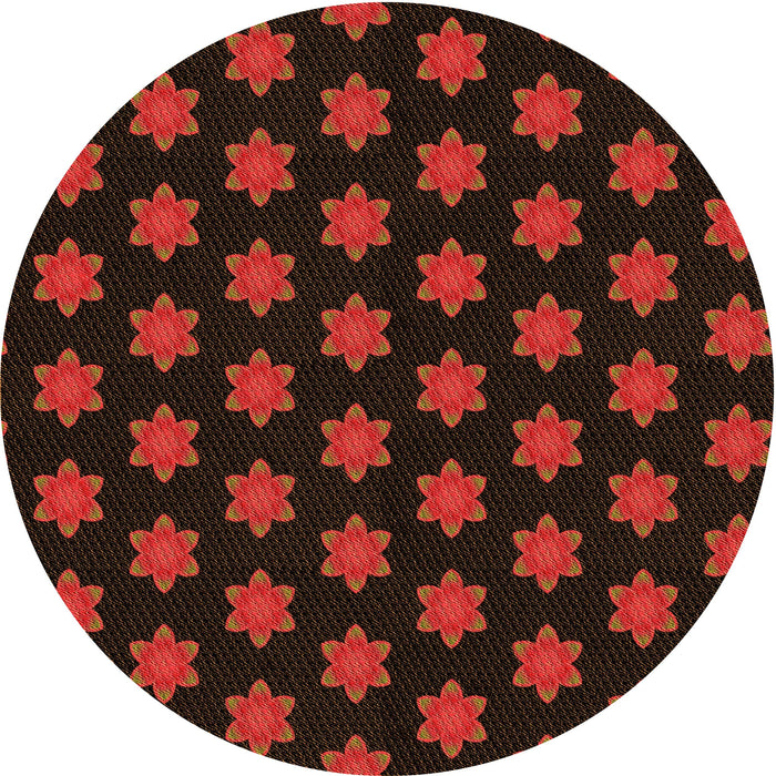 Square Machine Washable Transitional Red Brown Rug in a Living Room, wshpat1310org