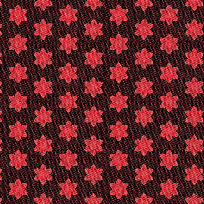 Round Patterned Saffron Red Rug, pat1310rd