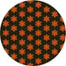 Square Patterned Dark Bronze Brown Rug, pat1310yw