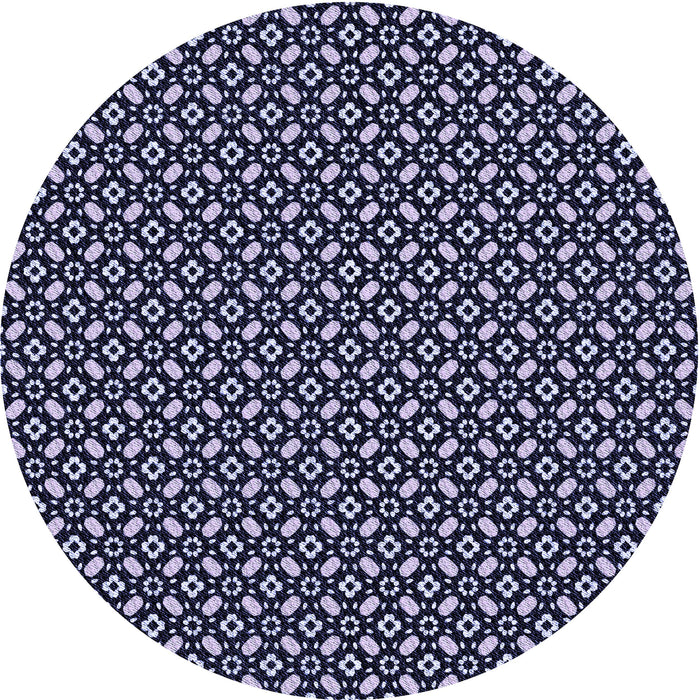Square Patterned Night Blue Rug, pat1311blu