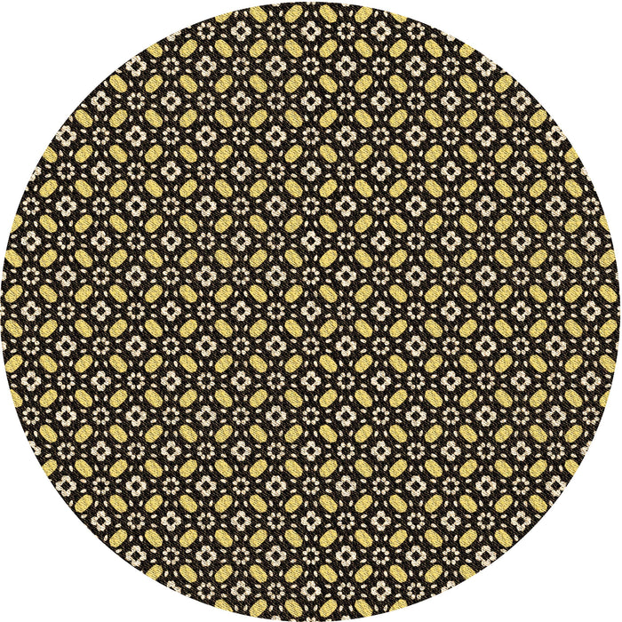 Square Machine Washable Transitional Metallic Gold Rug in a Living Room, wshpat1311brn