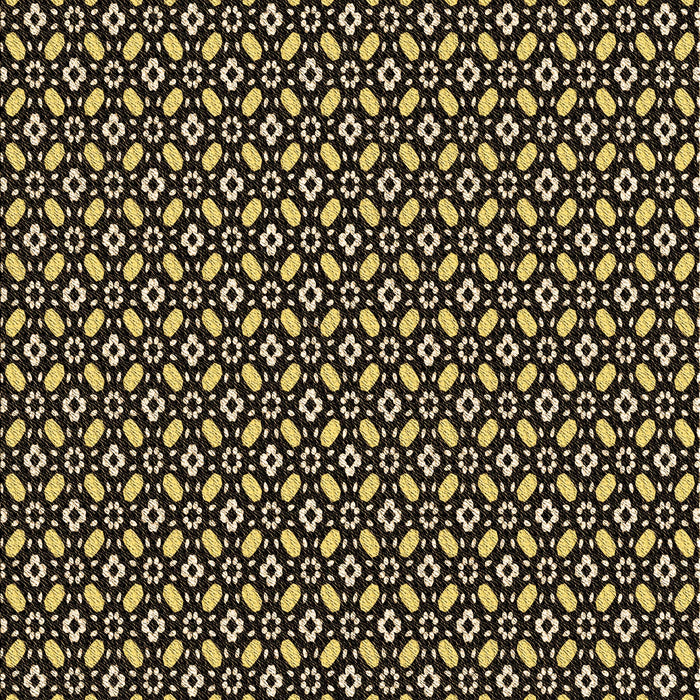 Patterned Metallic Gold Rug, pat1311brn