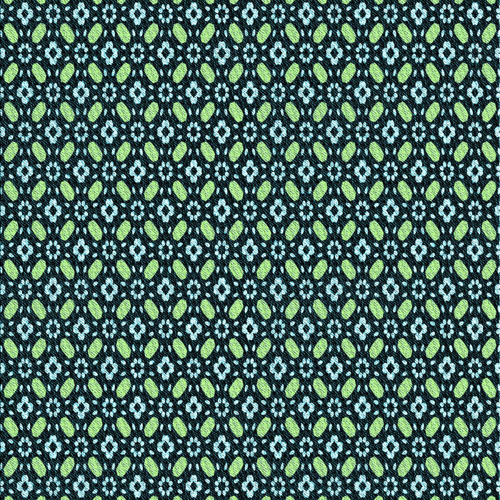 Machine Washable Transitional Deep Teal Green Rug, wshpat1311lblu