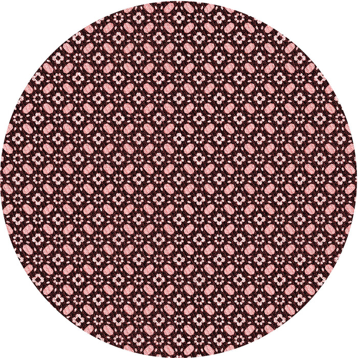 Square Patterned Chocolate Brown Rug, pat1311rd