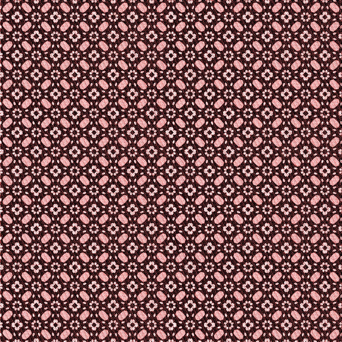 Round Patterned Chocolate Brown Rug, pat1311rd