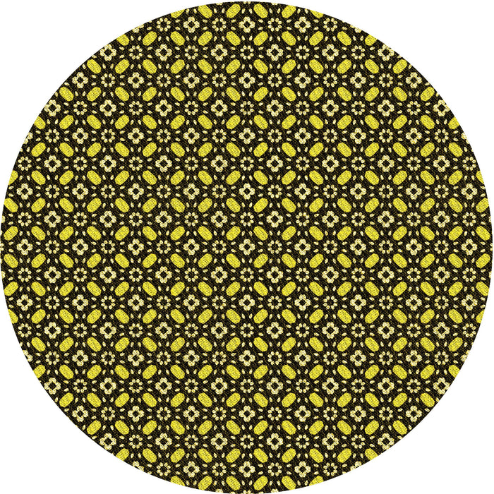 Square Patterned Midnight Gray Rug, pat1311yw