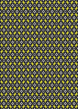 Patterned Black Novelty Rug, pat1311