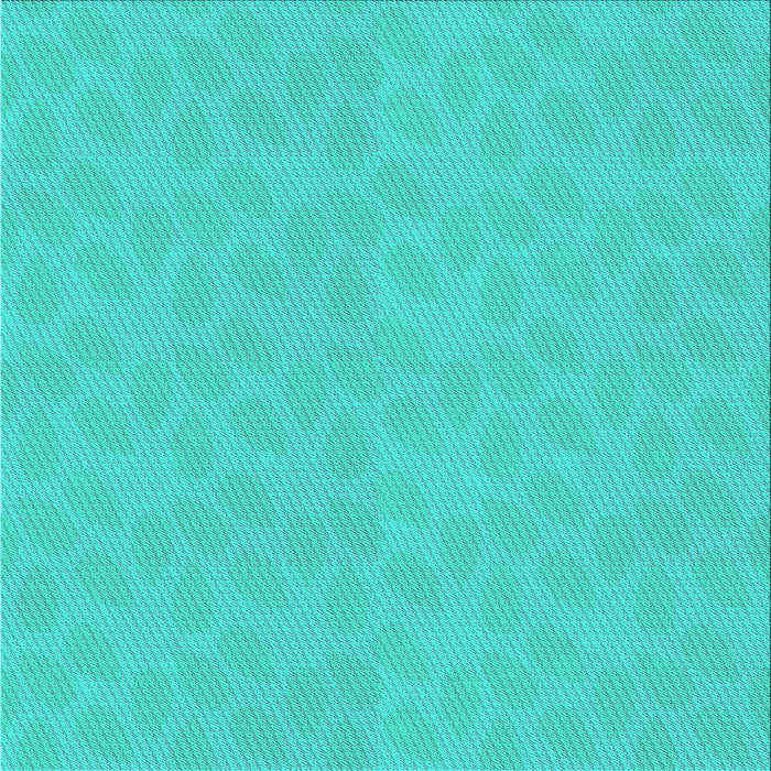 Round Patterned Dark Turquoise Green Rug, pat1312lblu