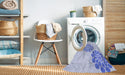 Machine Washable Transitional Lavender Blue Rug in a Washing Machine, wshpat1313blu