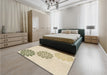 Patterned Vanilla Gold Rug in a Bedroom, pat1313brn