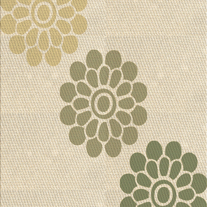 Patterned Vanilla Gold Rug, pat1313brn