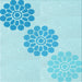 Round Patterned Diamond Blue Rug, pat1313lblu