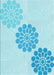 Patterned Diamond Blue Rug, pat1313lblu